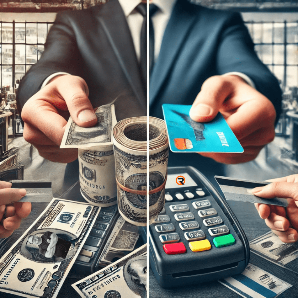 Cash and Credit Cards - Jeff Robertson Your payment method should match your business goals. If cash is popular in your sector, stick with it. But for convenience, security, and growth, credit cards are the way to go.
